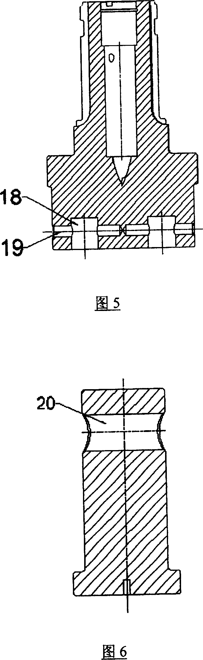 Bottom hole hammer reverse circulation follow pipe drill