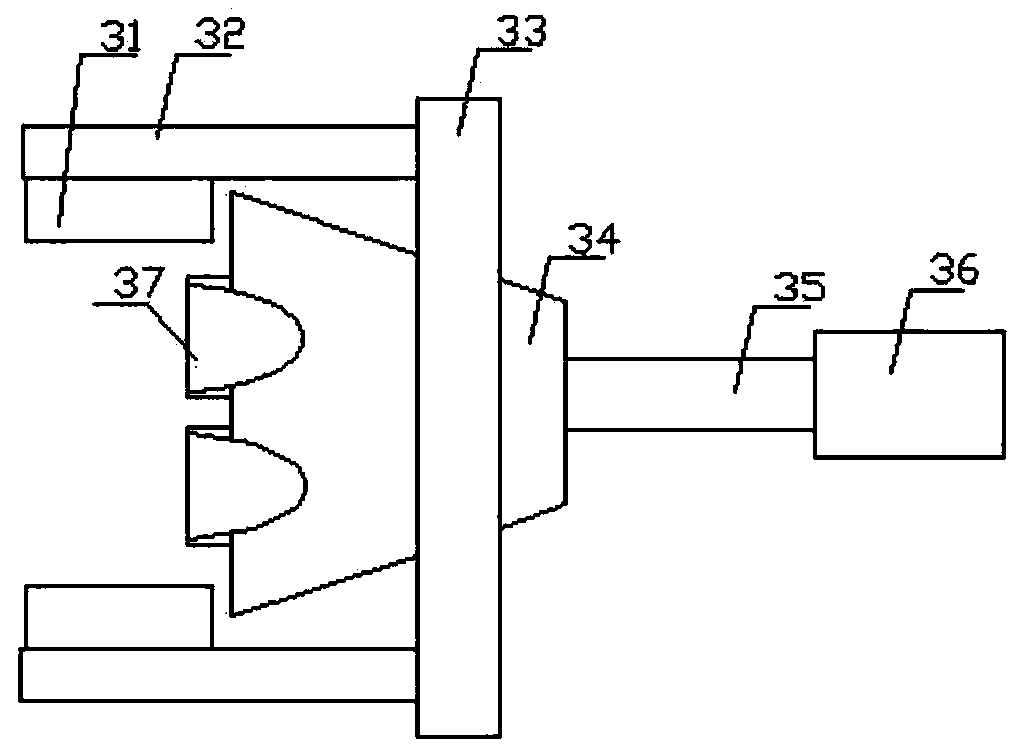 Rear-end connecting piece