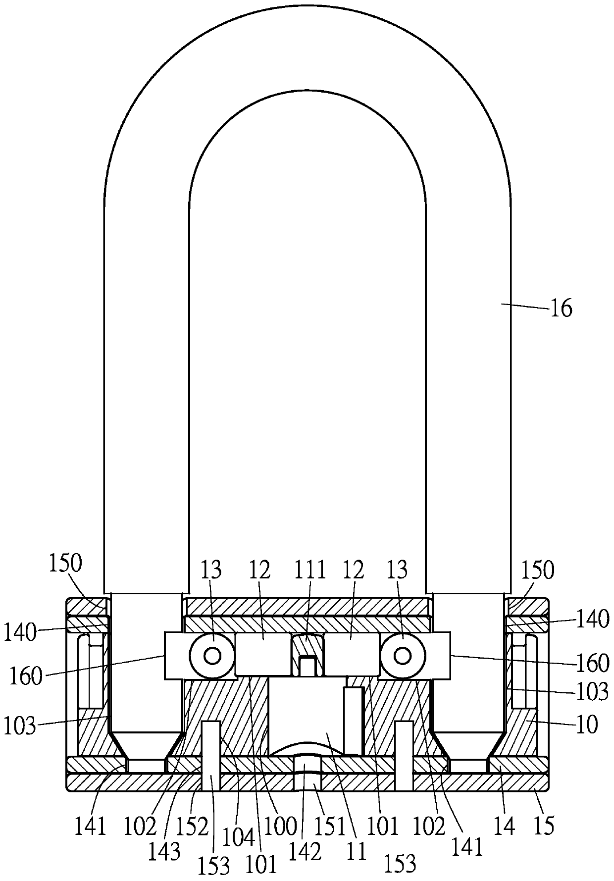 U-shaped lock