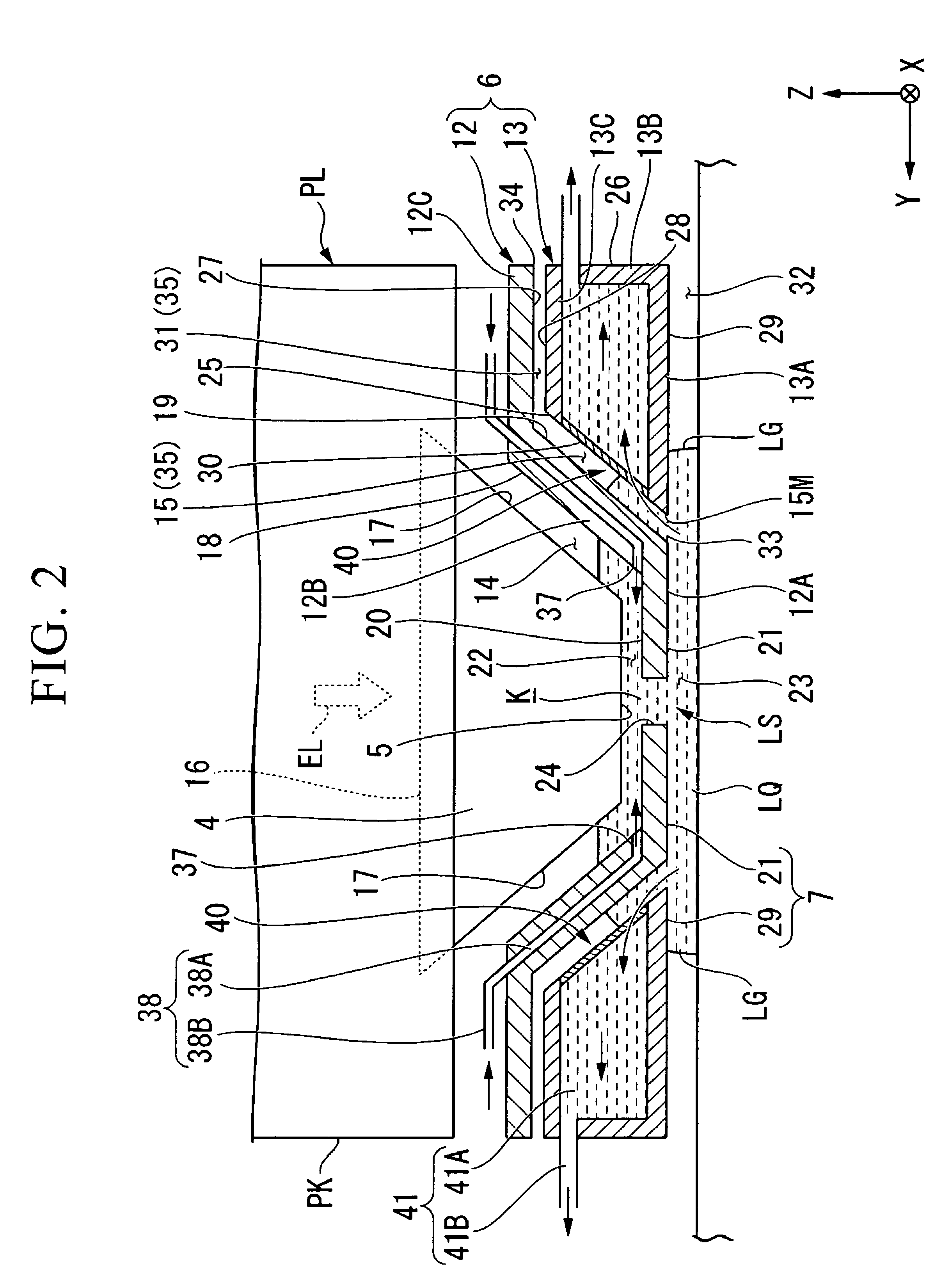 Liquid recovery system, immersion exposure apparatus, immersion exposing method, and device fabricating method
