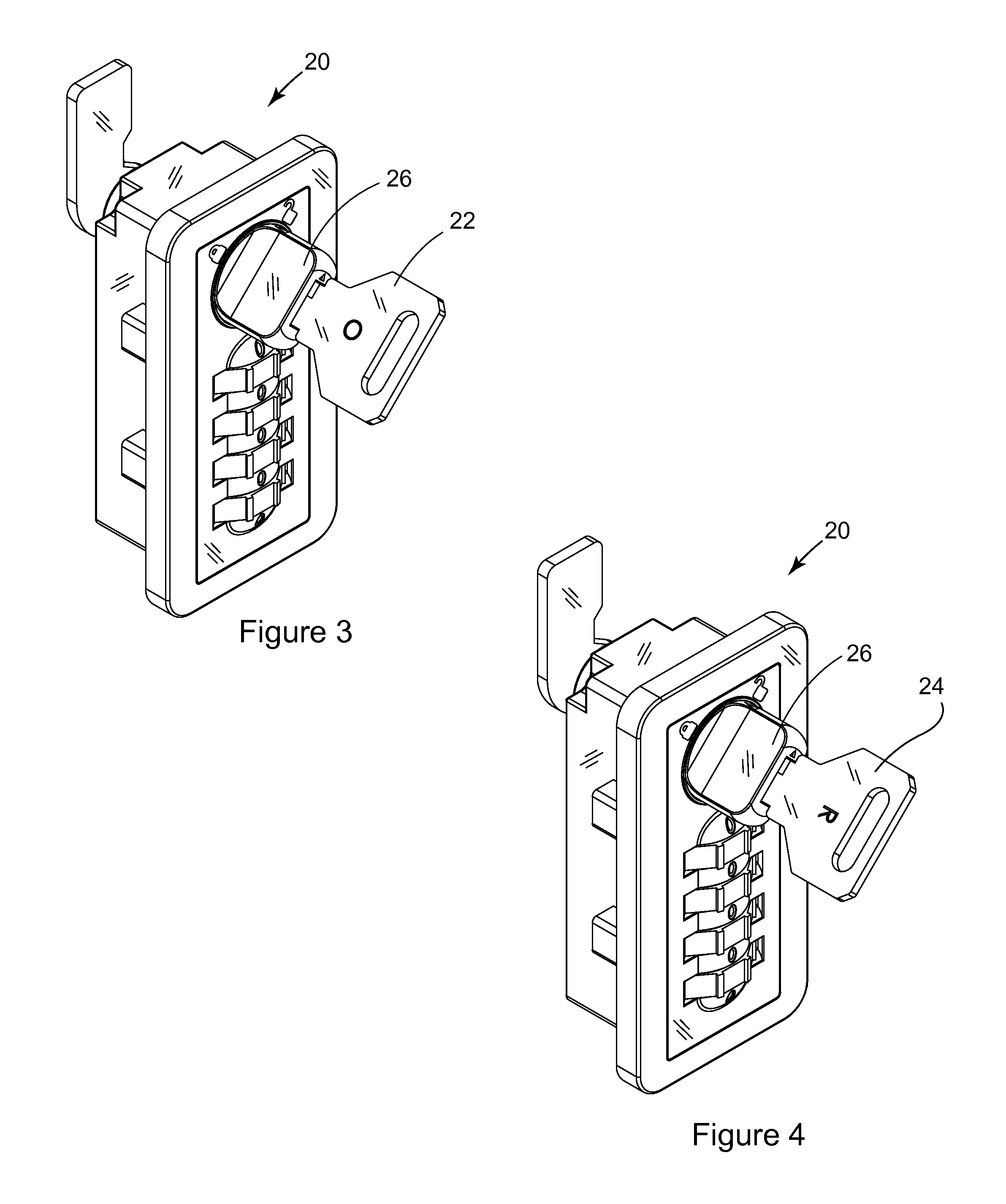 Combination lock with override key