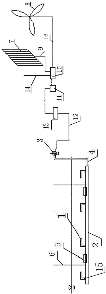 An anti-freezing device using an air spray head