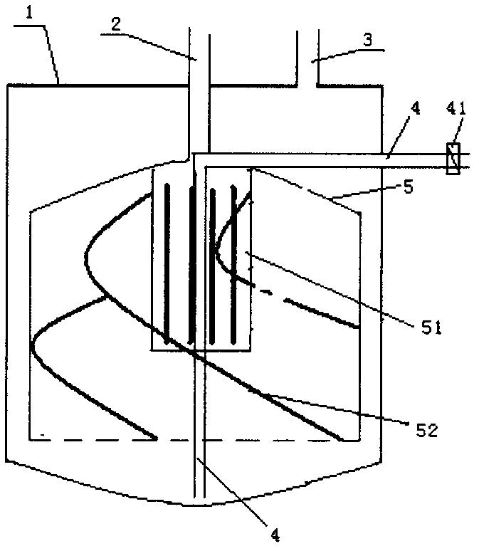 Water and dirt separating device