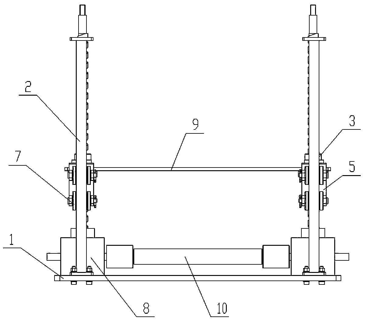 Vertical lifting mechanism capable of guiding and positioning