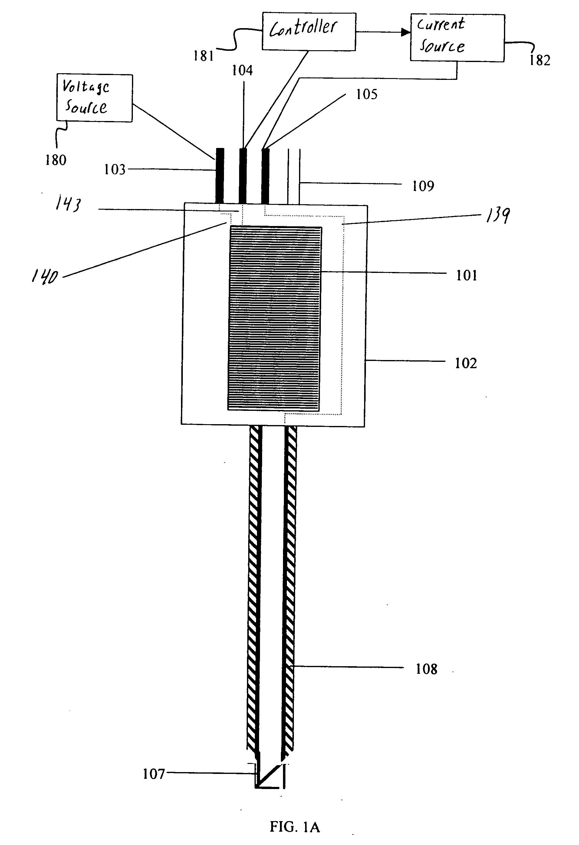 Needle with depth determination capability and method of use