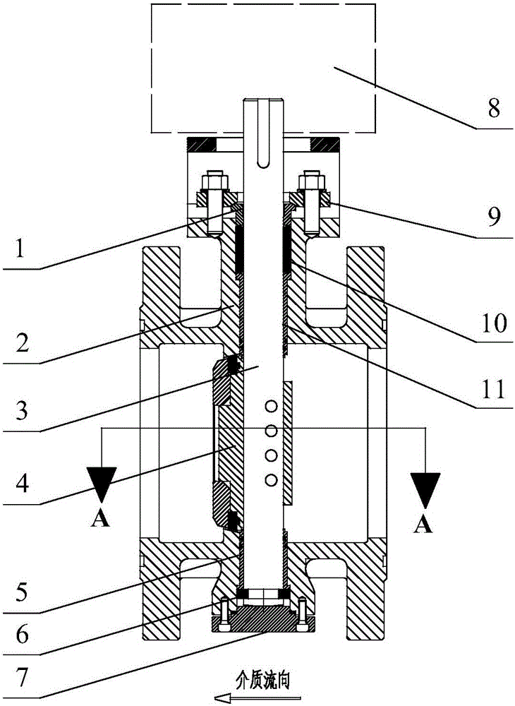 Seal-ring-bearing three-eccentric seal butterfly valve