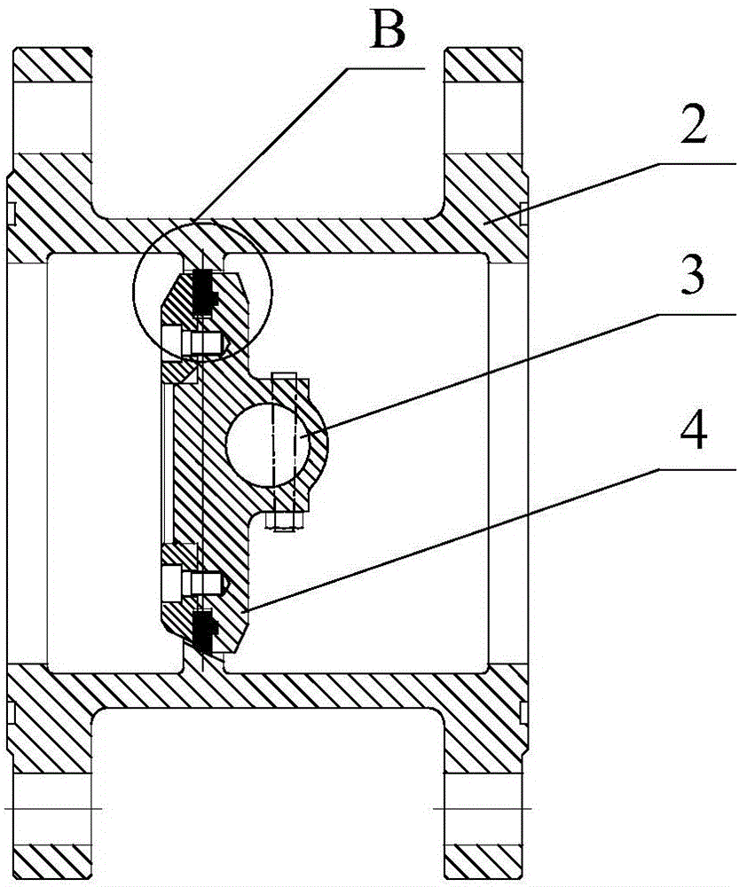 Seal-ring-bearing three-eccentric seal butterfly valve