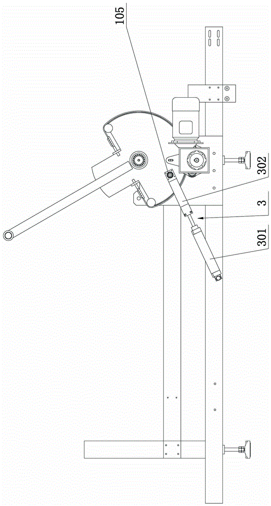 A swing arm mechanism for reciprocating and moving wall and floor tiles