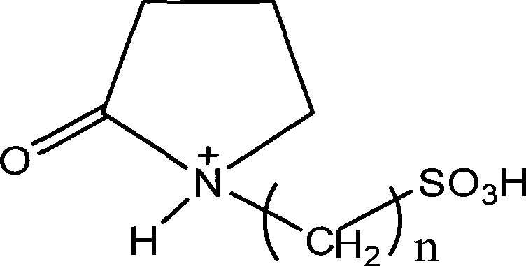 Method for catalyzing alochol acid esterization by sulfonic-acid-radical functionized ion liquid