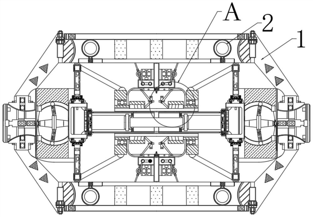 Hidden building connecting piece equipment capable of improving safety performance