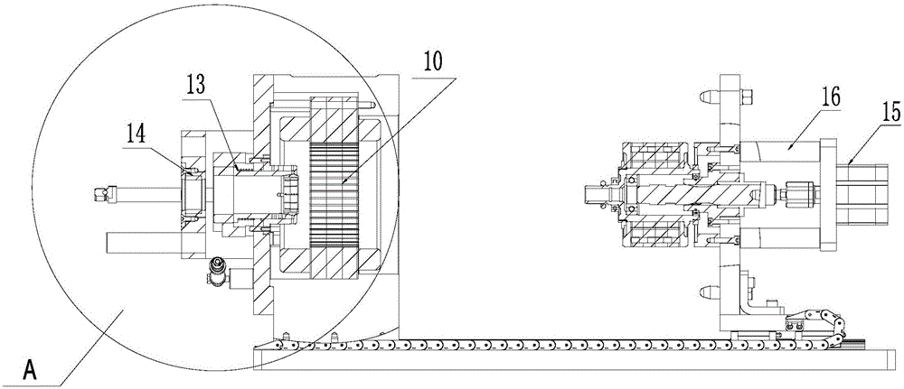 Rotor testing machine of hybrid power oil cooling system