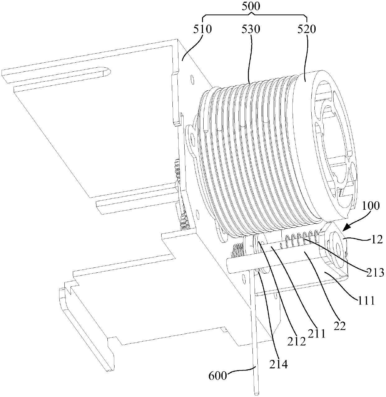 Steel wire rope anti-release device and clothes hanger