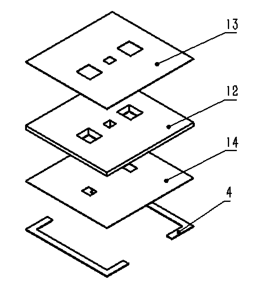 Transmission electron microscope in-situ electrothermal coupling chip and preparation method thereof