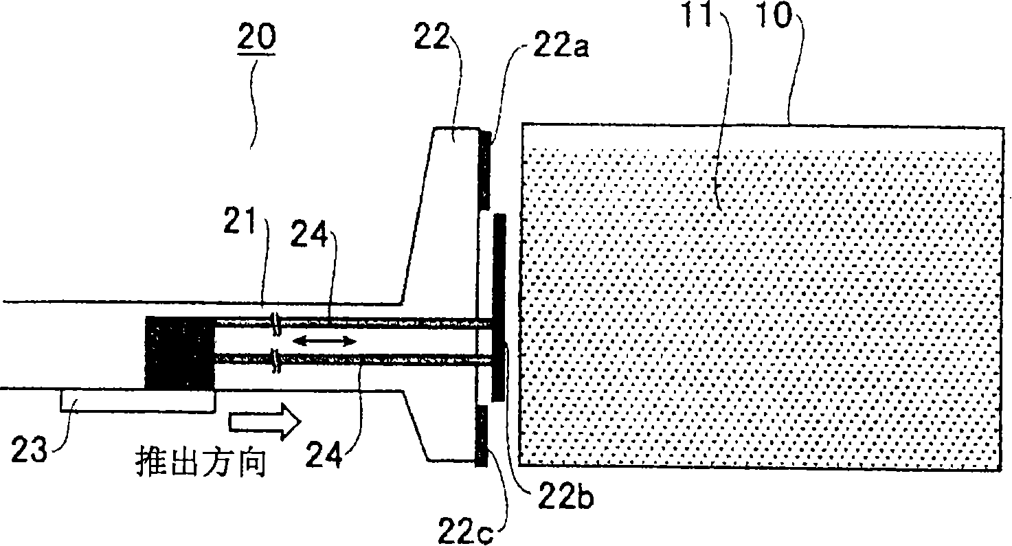 Coke pushing method and coke pusher machine