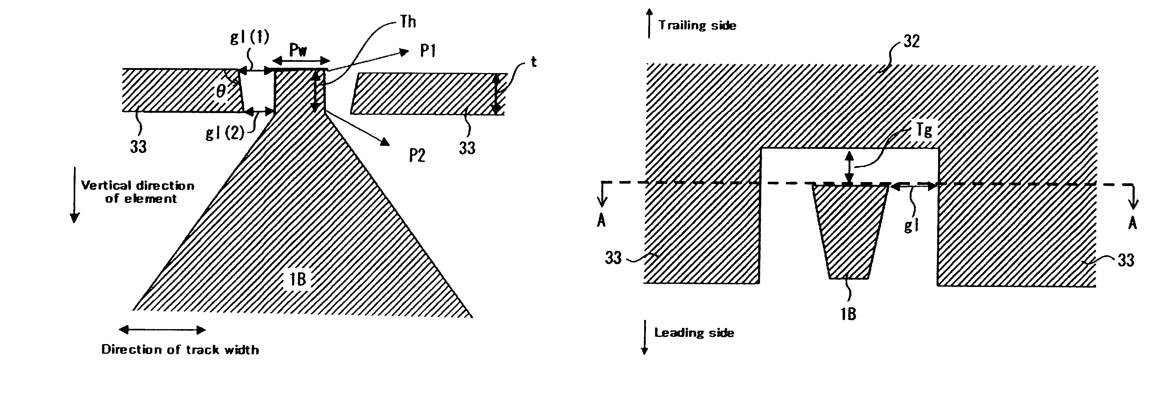Perpendicular recording magnetic head with a main magnetic pole piece and an auxiliary magnetic pole piece