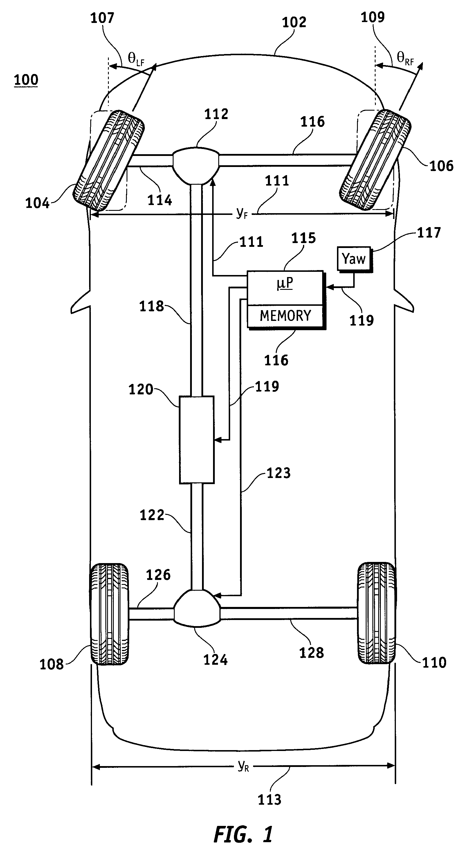 Method and apparatus for generating a cornering-corrected eLSD control signal