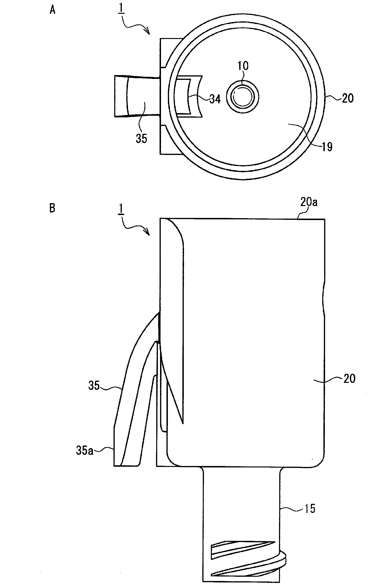 Male connector equipped with lock mechanism