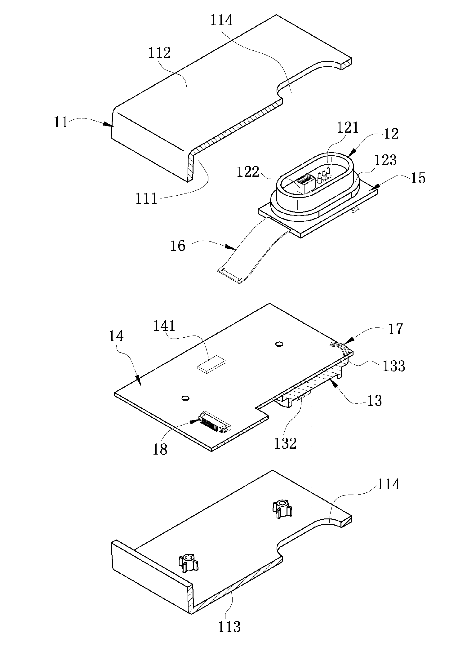 Electronic device and electronic device assembly thereof
