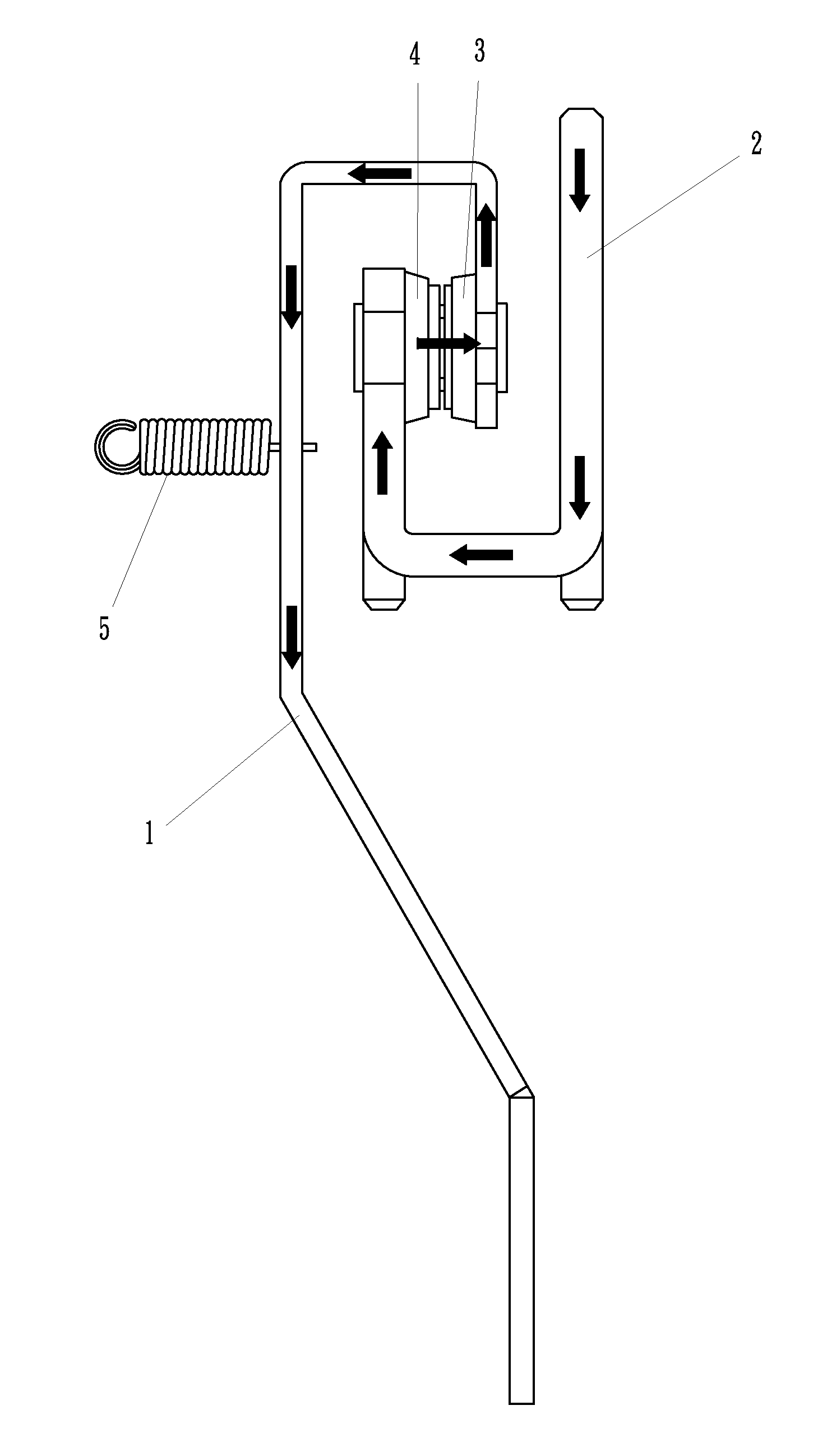 Reed switch assembly of magnetic latching relay