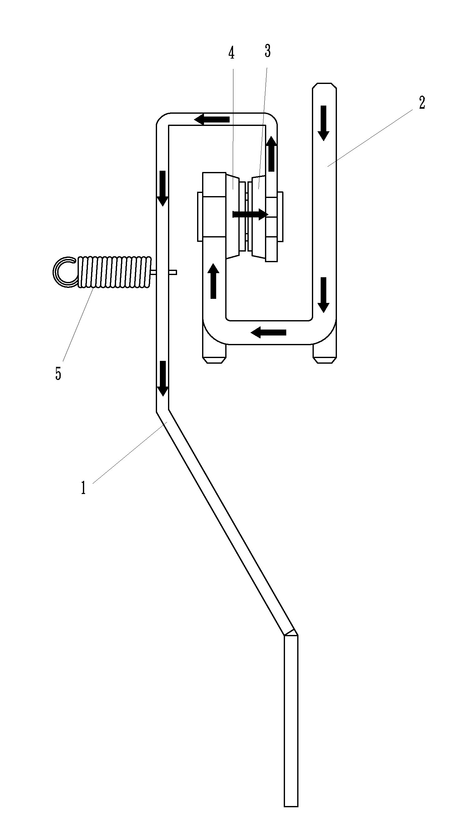 Reed switch assembly of magnetic latching relay