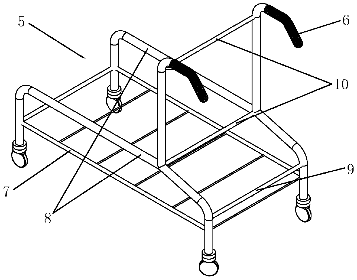 Multifunctional cart used in supermarket