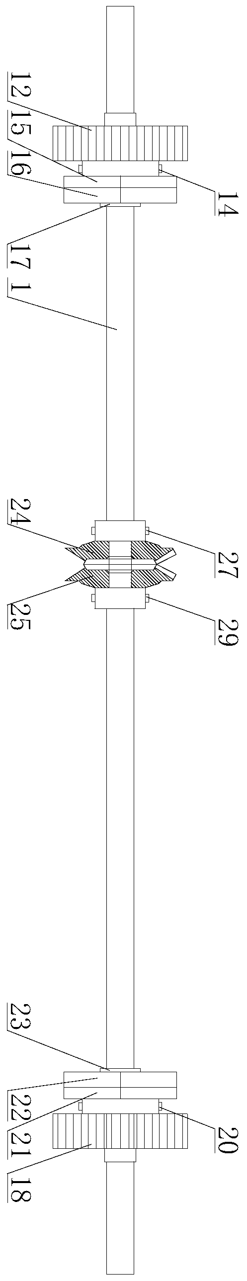Device and method for mounting E-shaped springs of neck movement of massage chair