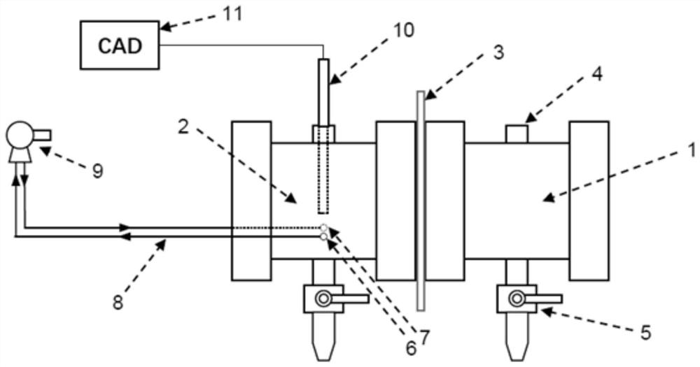 Device and method for realizing acid and alkali liquor resistance penetration test of chemical protective clothing