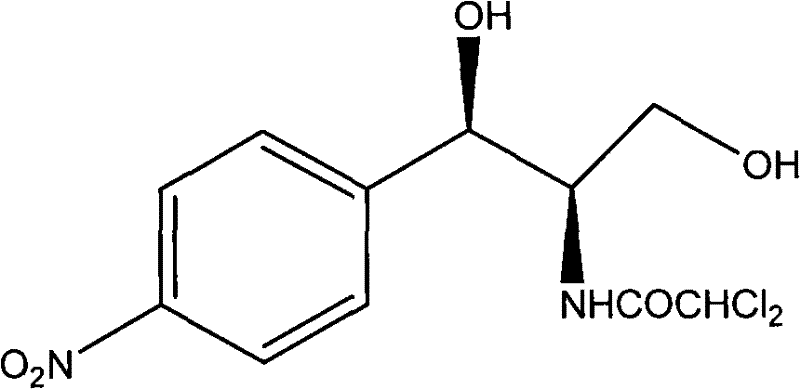 Method for preparing broad-spectrum antibiotic chloramphenicol