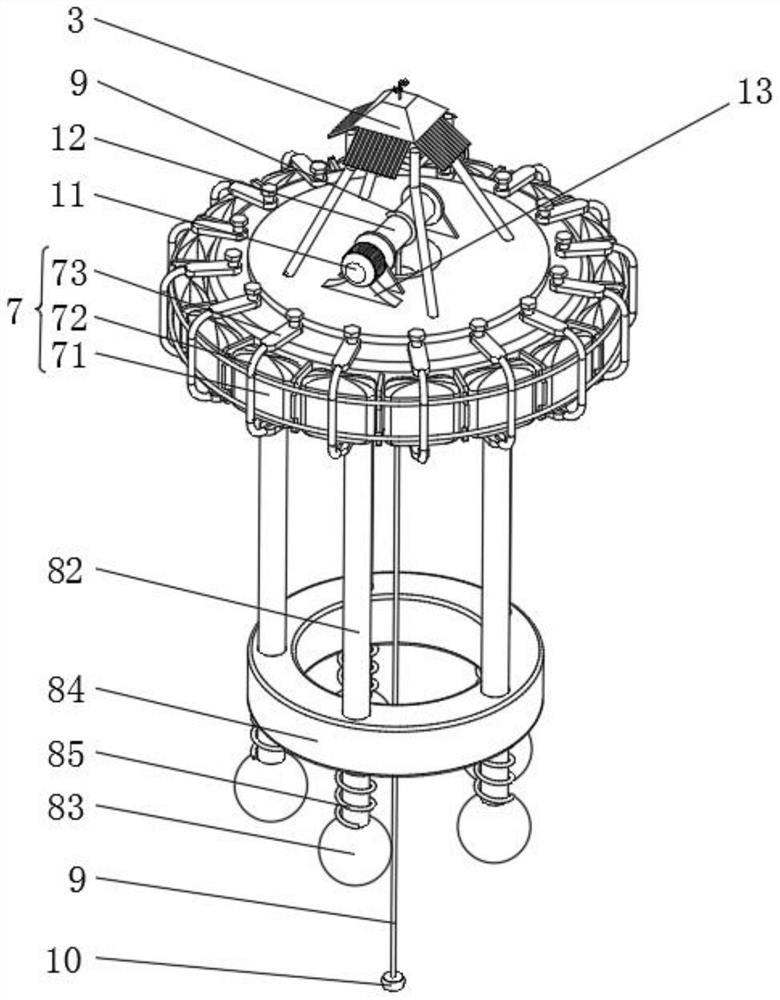 Hydrological monitoring device with trigger mechanism