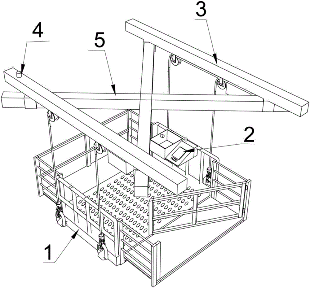 Multi-azimuth regulating type operation platform based on construction field and construction method of multi-azimuth regulating type operation platform