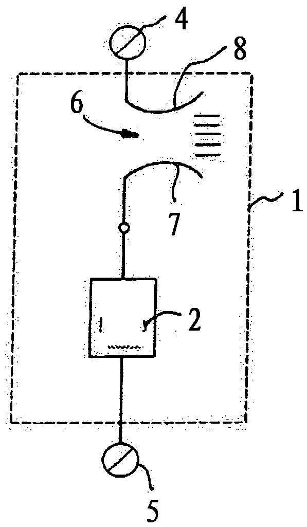 Arrangement for overload protection for overvoltage protection equipment