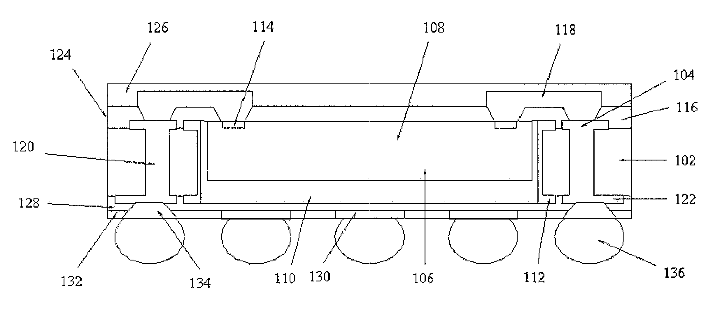 Semiconductor device package with die receiving through-hole and dual build-up layers over both side-surfaces for wlp and method of the same