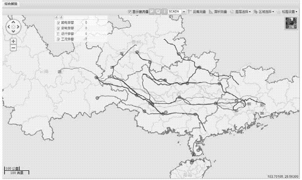 Web GIS (geographical information system)-based comprehensive alarm display method