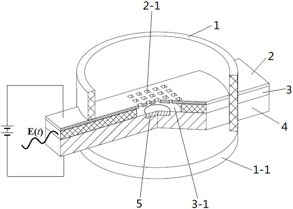 A cold cathode electron gun modulated by microwave