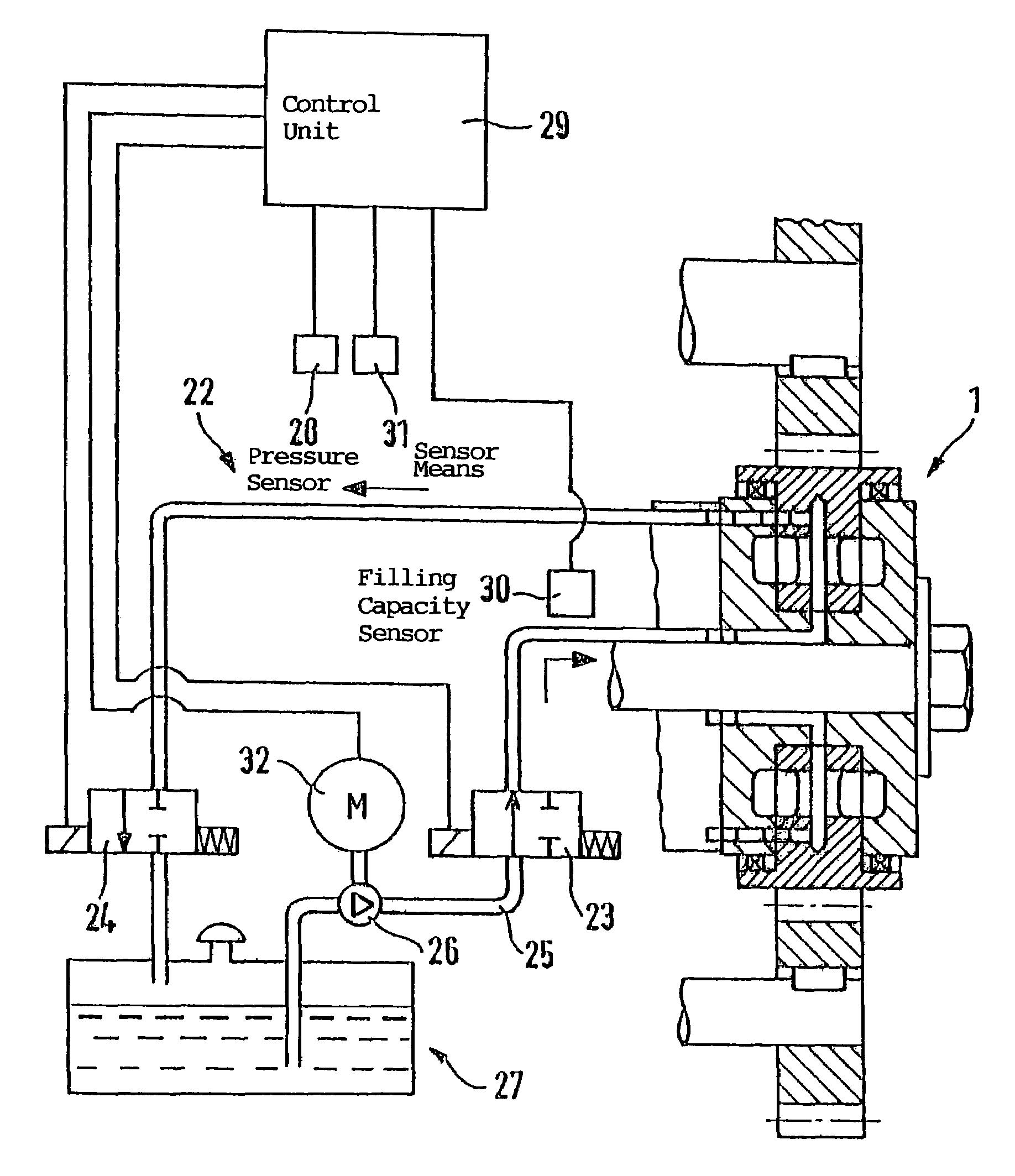 Arrangement and method for coupling an air compressor to the driving shaft of an internal combustion engine