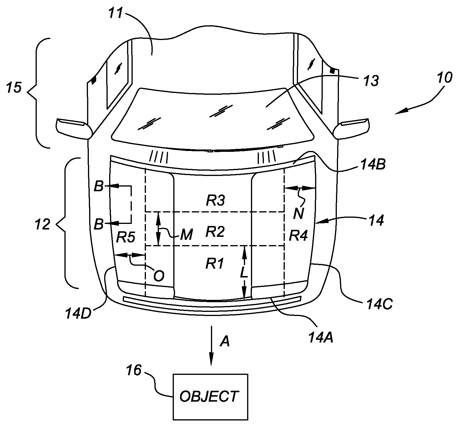 Vehicle Hood With Sandwich Inner Structure