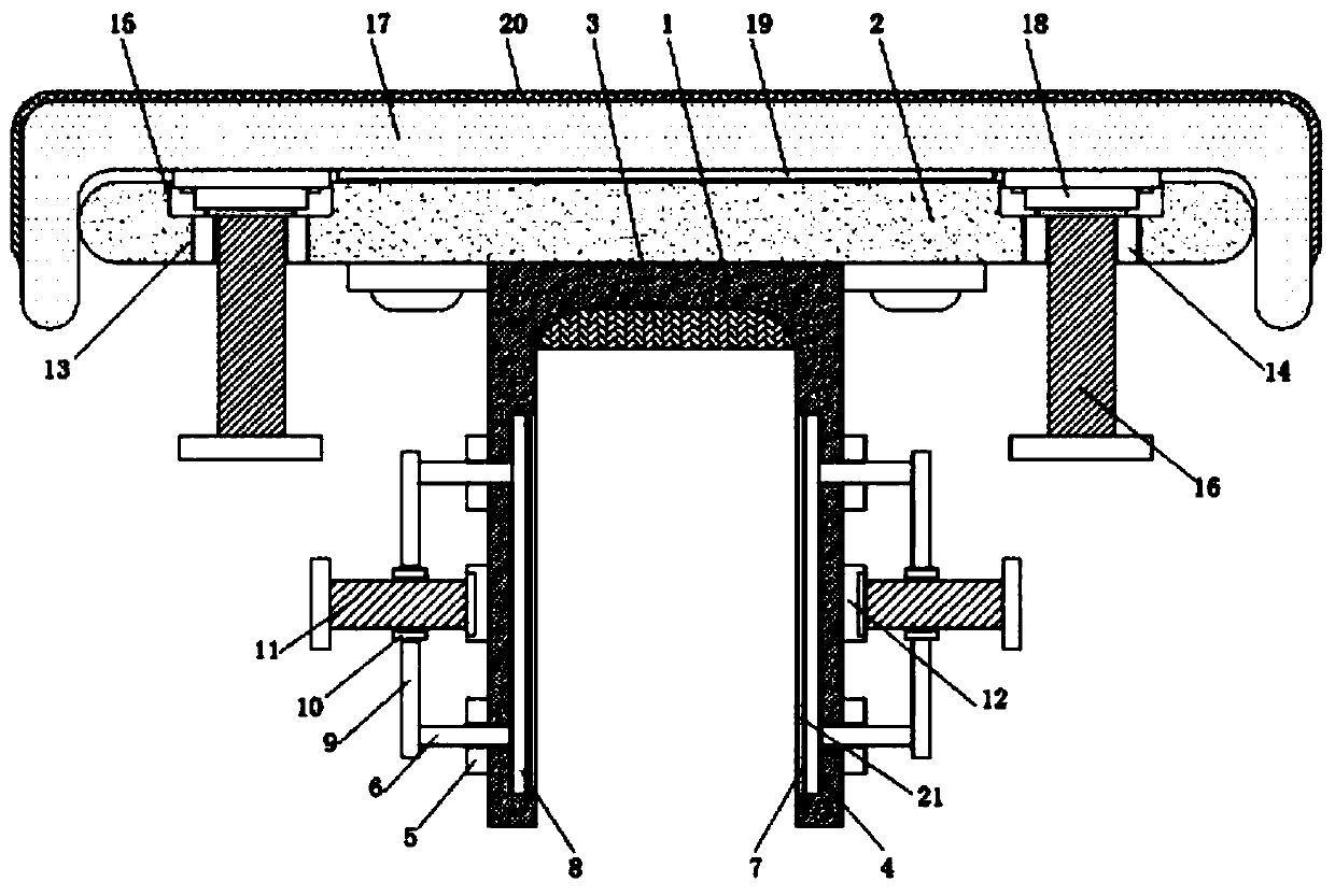 Vertical jack top extension supporting equipment and supporting method