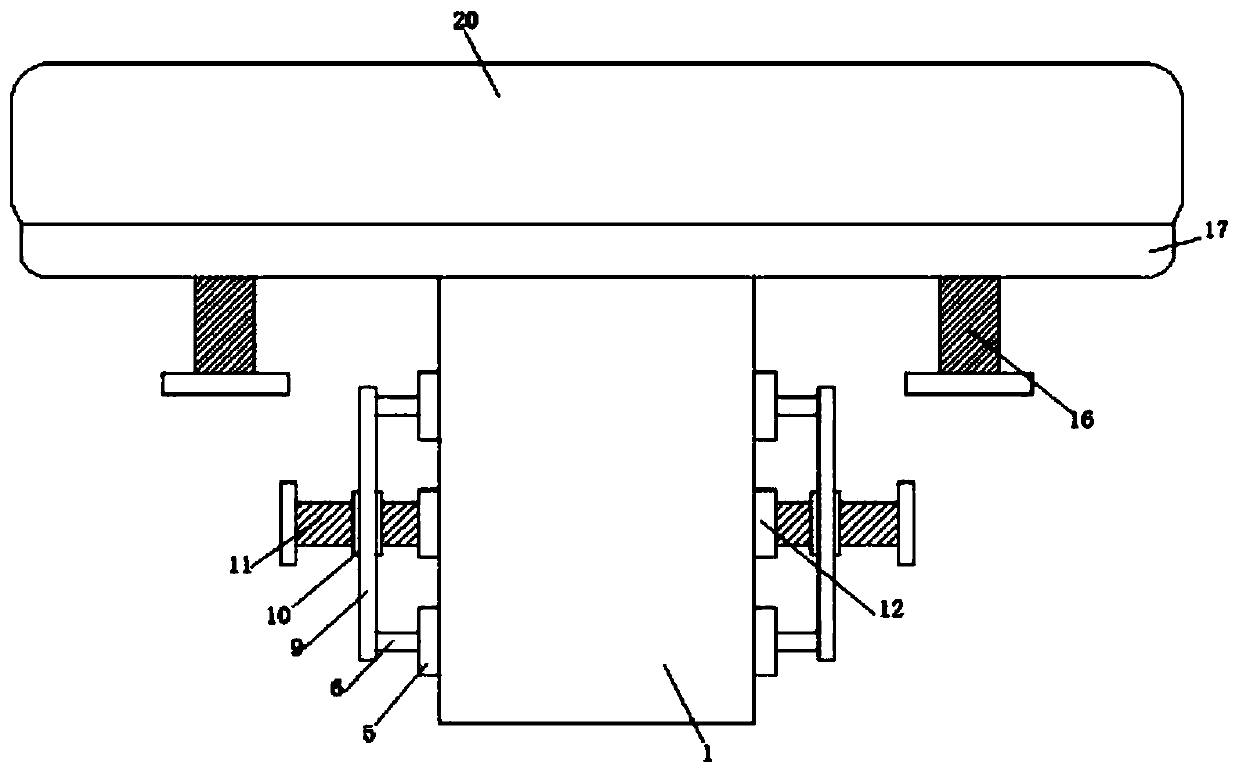 Vertical jack top extension supporting equipment and supporting method