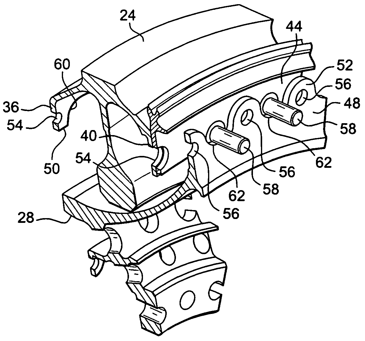 Device for assembling annular flanges together, in particular in a turbomachine