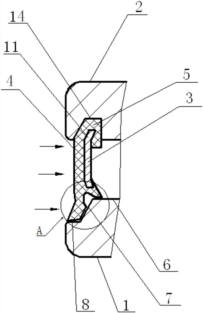 Air-leakage-preventing bearing sealing structure for automobile engine
