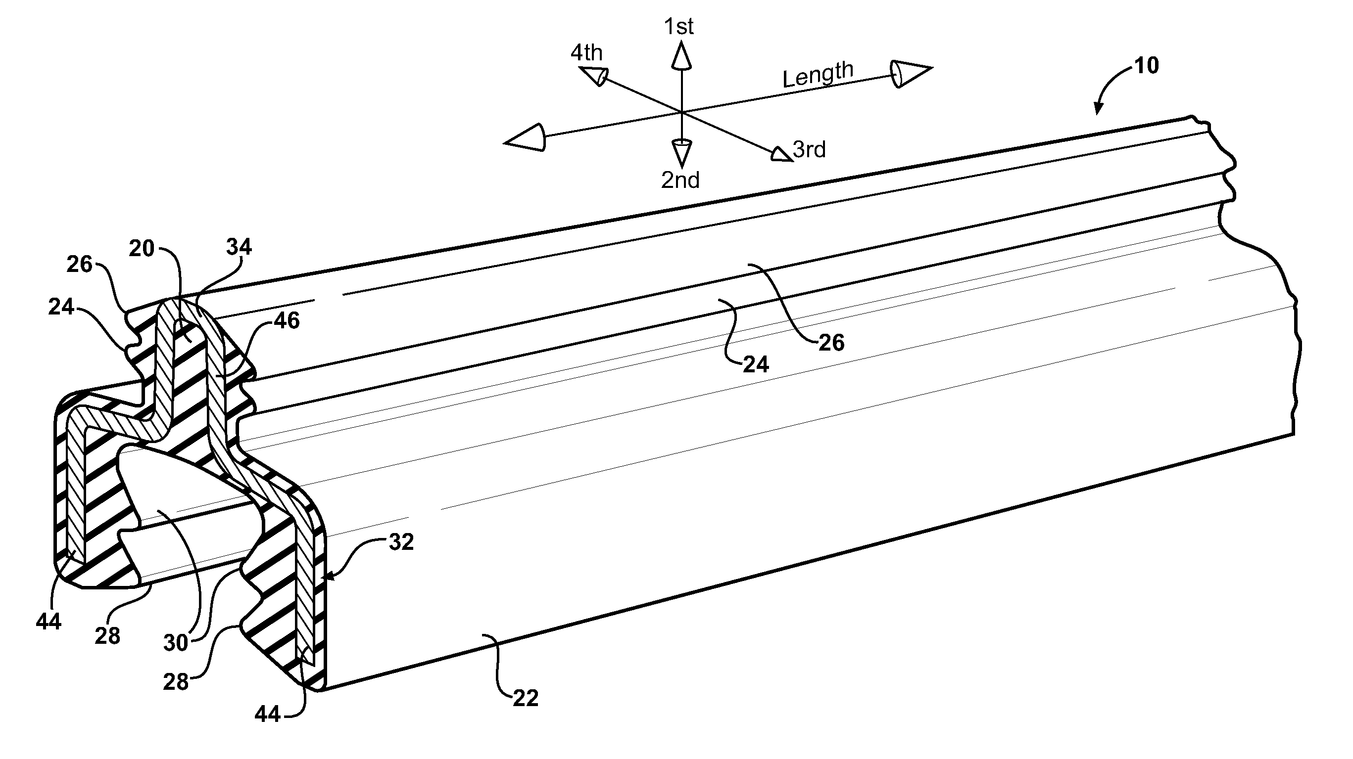 Lateral sealing gasket and method