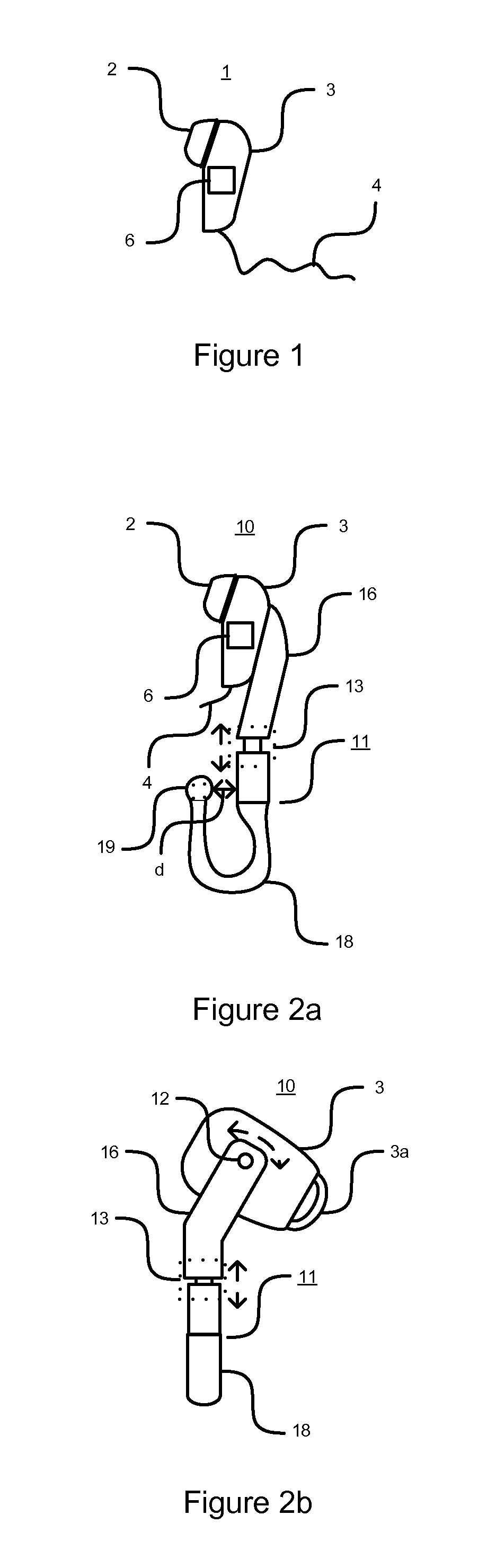 Earphone with a support element