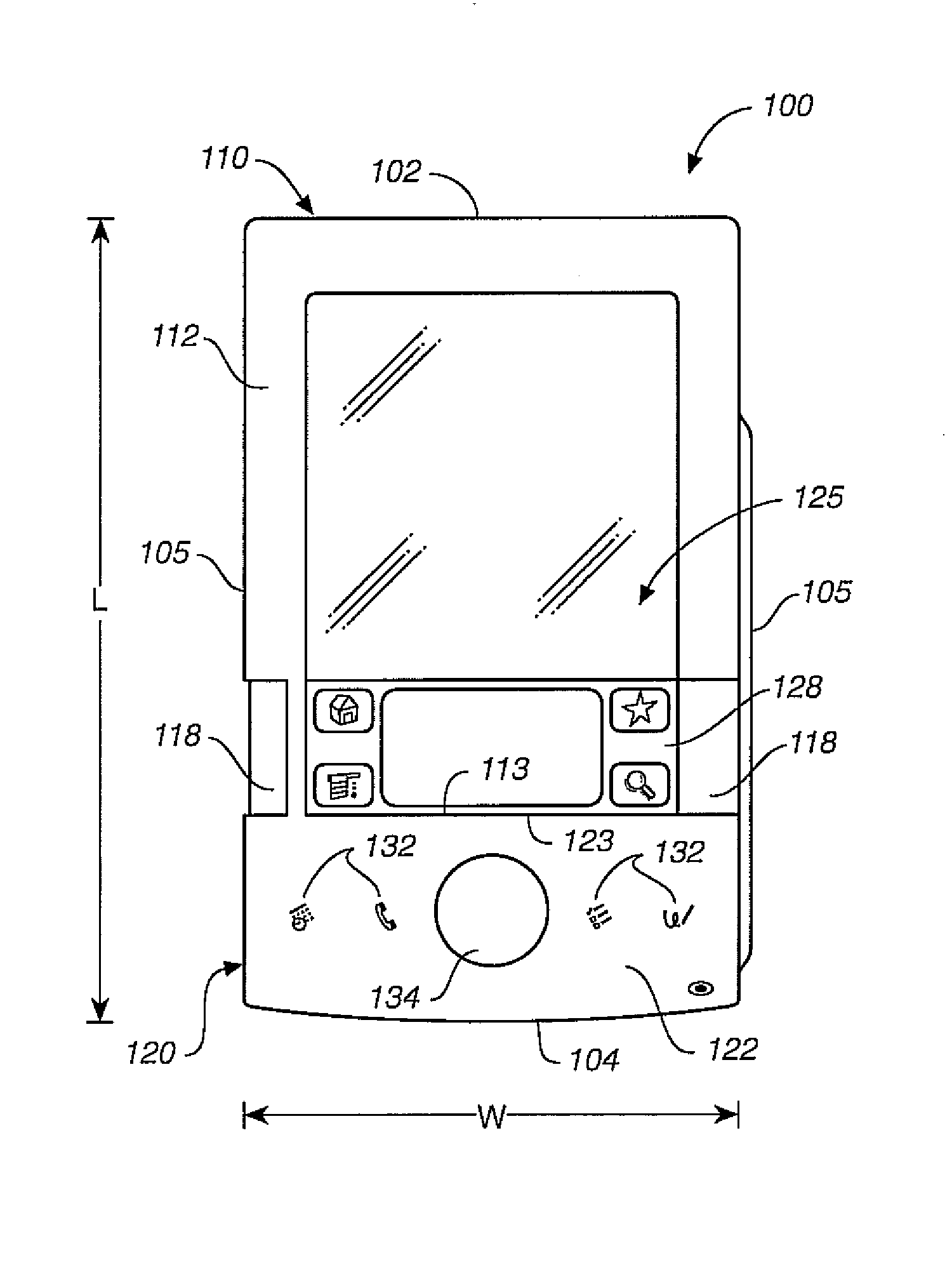 Handheld computer having moveable segments that are interactive with an integrated display