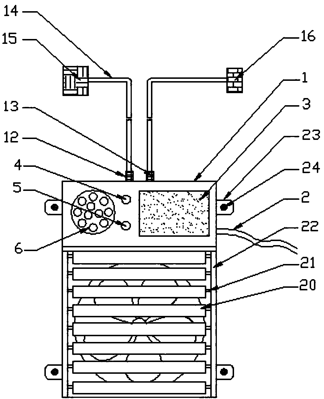 Automatic processing alarm for gas leakage