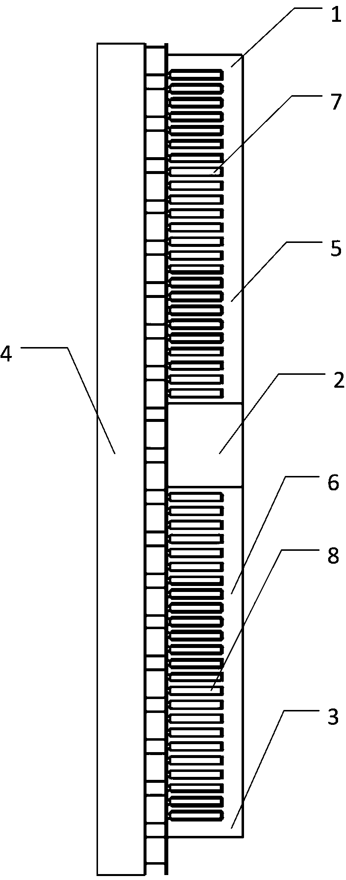 Phase-shifting and shifting unit combined permanent magnet synchronous linear motor