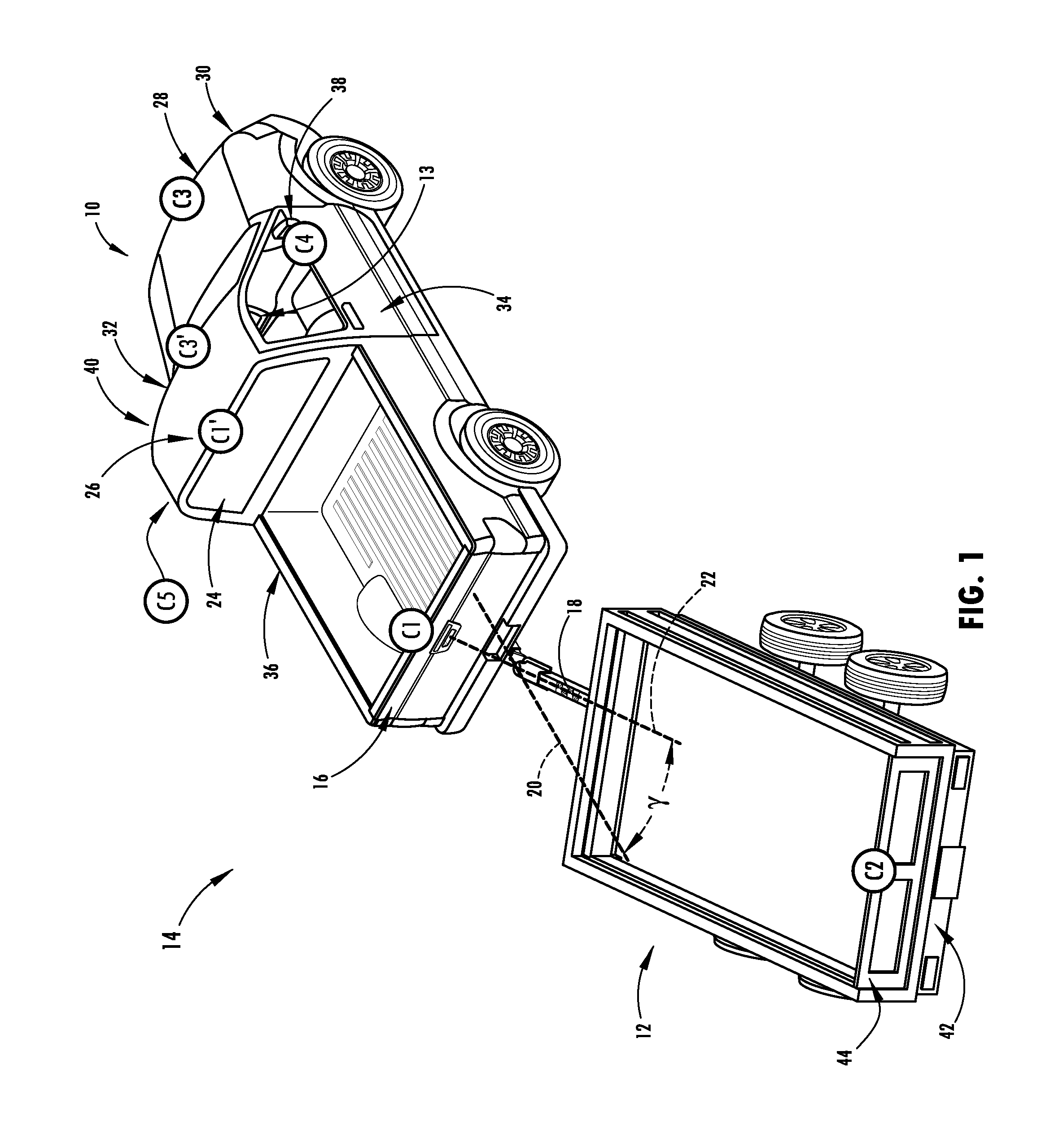 System and method of inputting an intended backing path