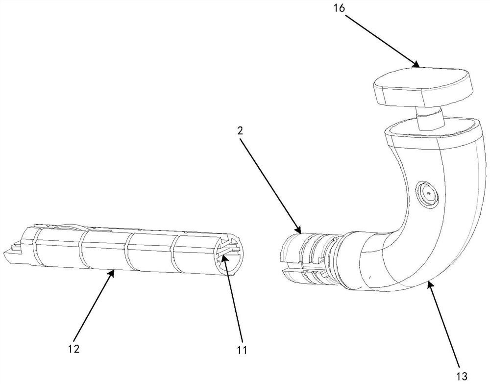 Touch sensitive light-emitting device and handle