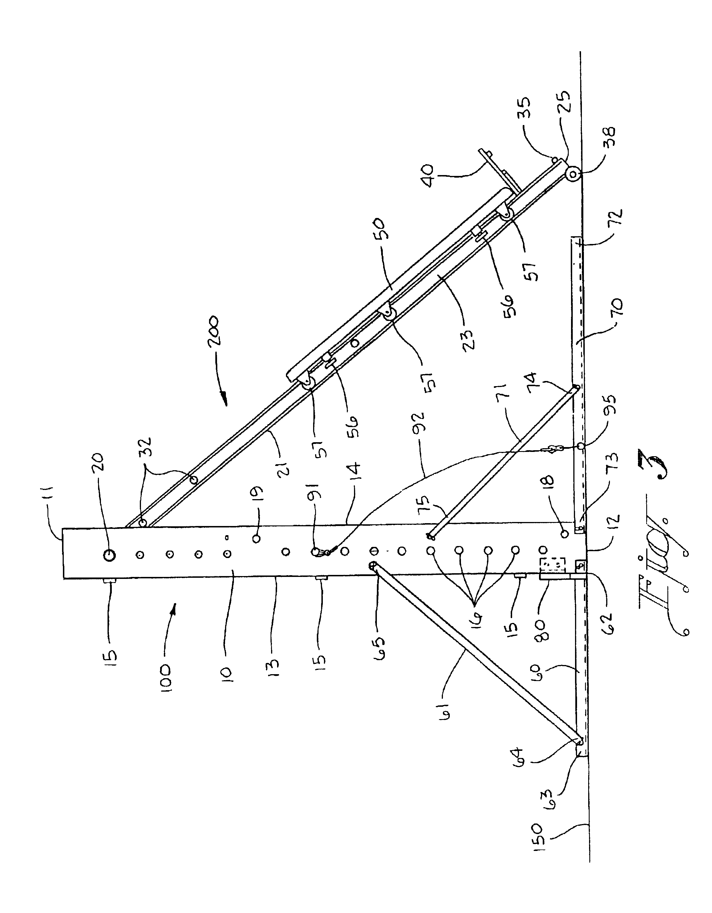 Exercise apparatus and method of collapsing the same