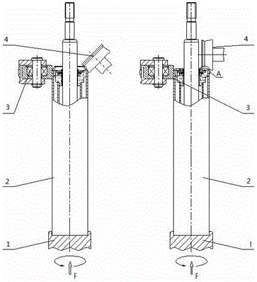 Shock absorber rolling and sealing method
