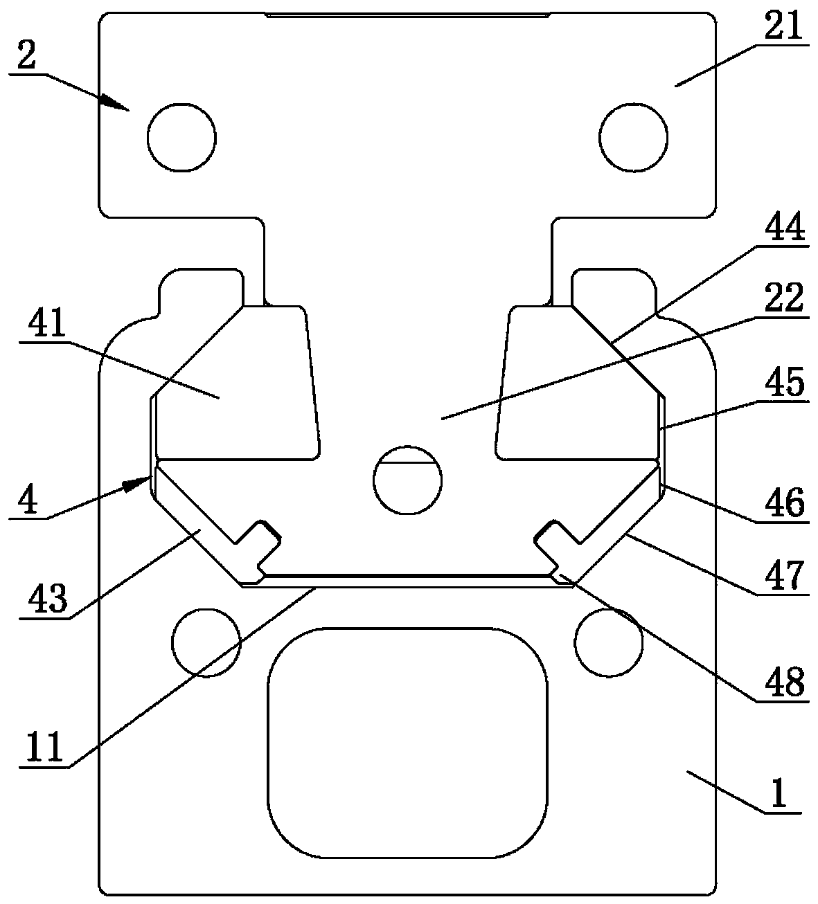 Multidirectional opening type sliding rail structure